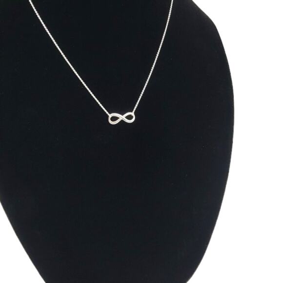 Infinity "Infinite Love" 16 in Extension Necklace .925 Sterling Silver - Picture 2 of 5